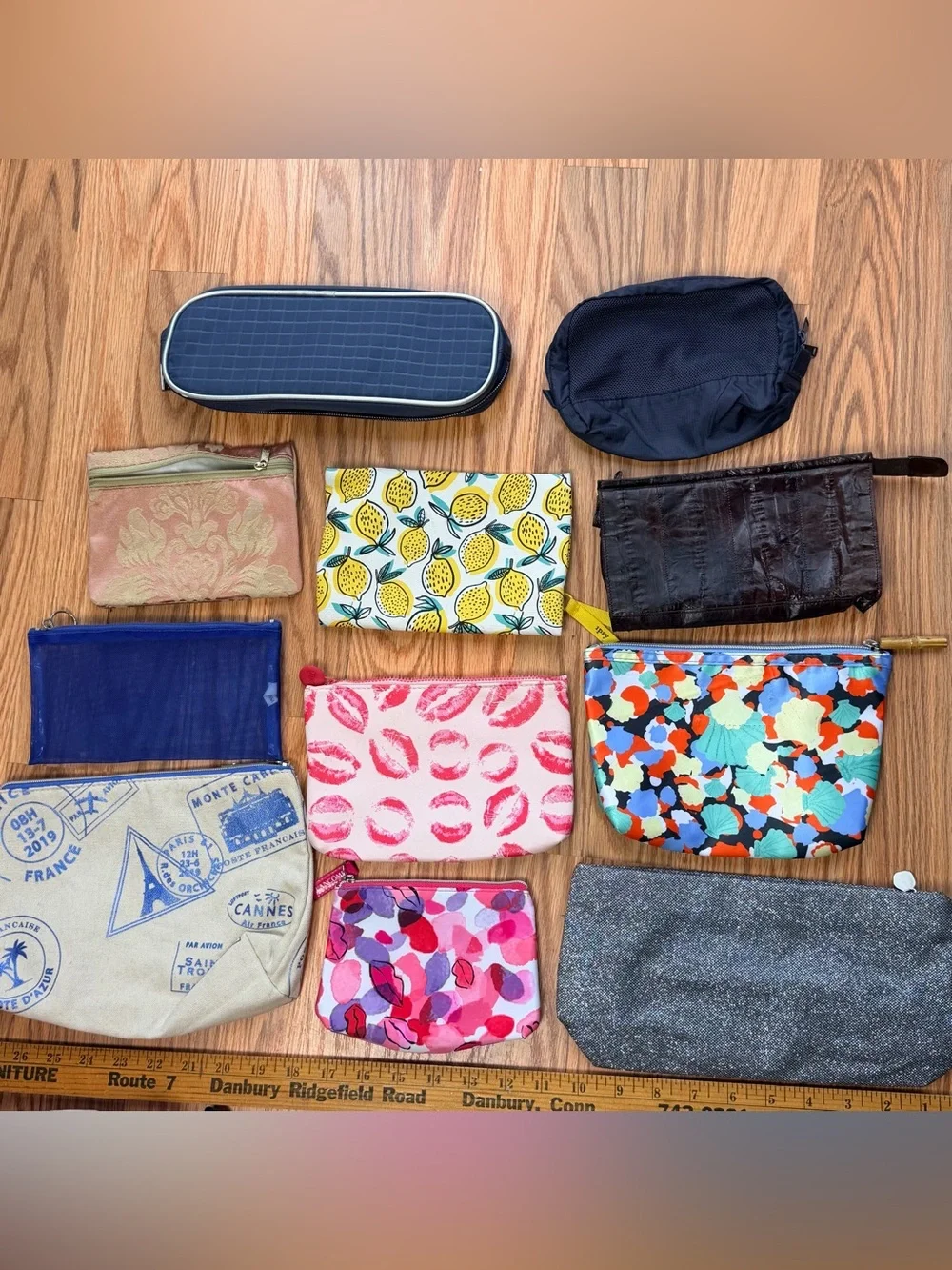 Lot 17 Makeup Cosmetic Travel Small Bags Dior Elemis Tumi Lancôme IPSY Clinique